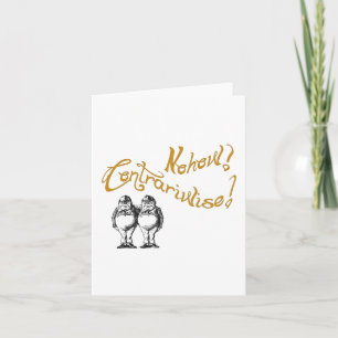 Tarjeta Tweedledum y cita de Twitter con imagen