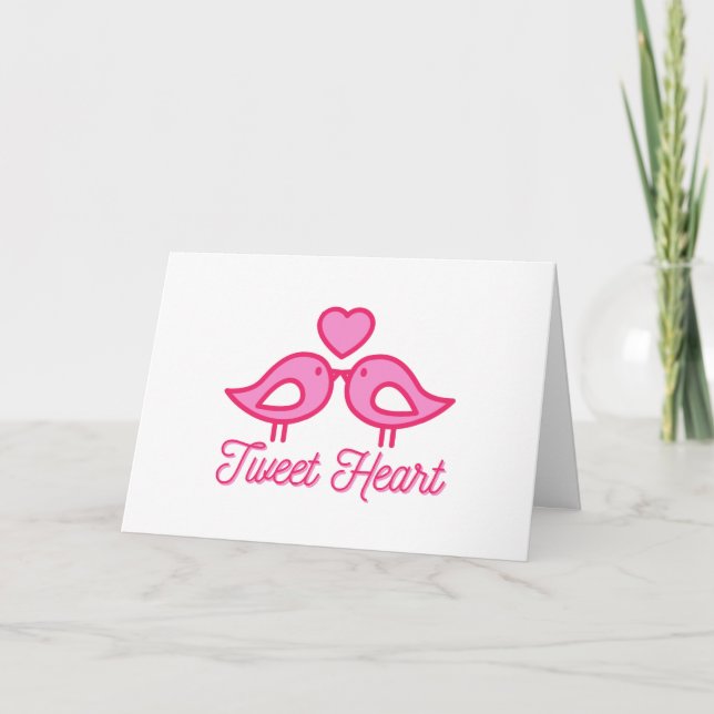 Tarjeta Tweet Heart Love (Anverso)