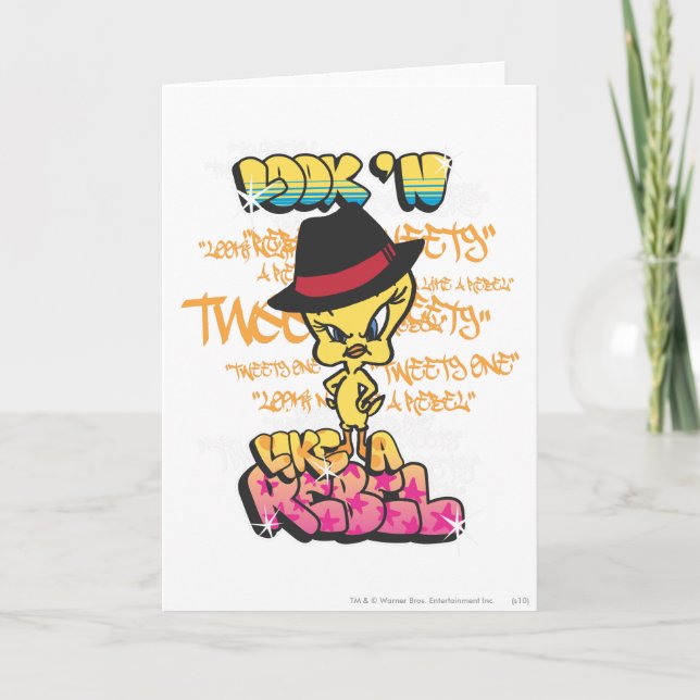 Tarjeta Tweety like a Rebel (Anverso)