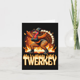 Tarjeta Twerkey Squad twerteando divertido bailando Turquí