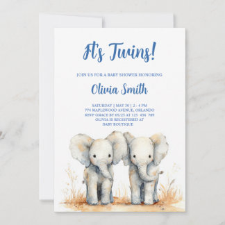 Tarjeta Twin Baby Shower Invitation – Double the Joy Baby
