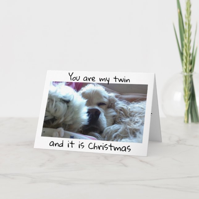 TARJETA ***TWIN** DESEADO MEJOR NAVIDADES DE LA HISTORIA (Anverso)