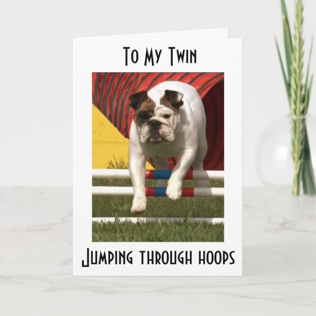TARJETA *TWIN* JUMPING THRU HOOPS PARA DESEARTE UN FELIZ C (Anverso)