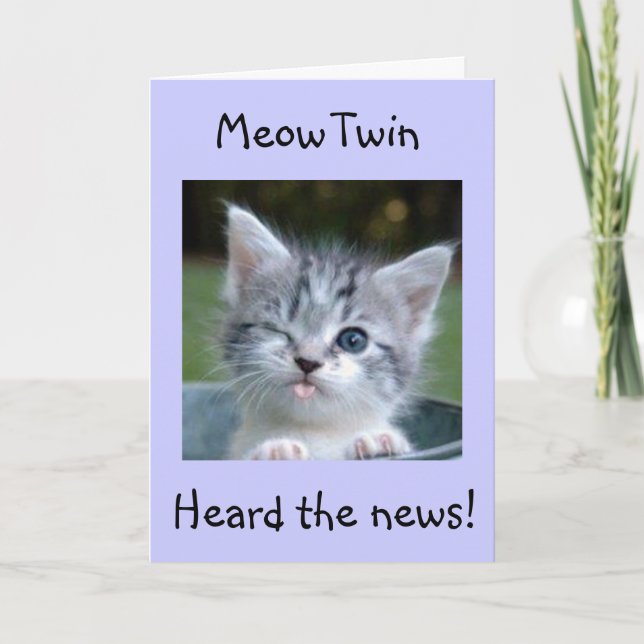 TARJETA **TWIN**MEOW-FLIRTING CON 50! CUMPLEAÑOS FELIZ (Anverso)