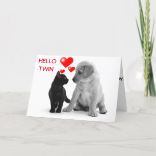 TARJETA ¡TWIN, TU CUMPLEAÑOS ES UN DÍA ESPECIAL PARA MÍ!