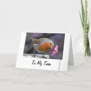 TARJETA TWIN "TUITEANDO" UN FELIZ CUMPLEAÑOS