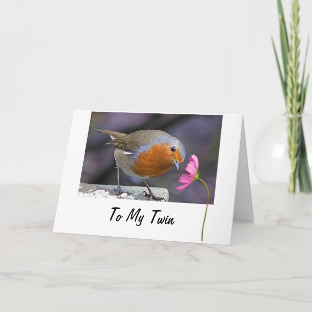 TARJETA TWIN "TUITEANDO" UN FELIZ CUMPLEAÑOS (Anverso)