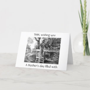 TARJETA **TWIN** UN DÍA DE MADRE LLENO DE ALEGRÍA ES MI DE