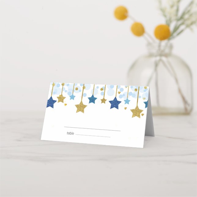 Tarjeta Twinkle twinkle Baby Shower Place (Anverso)