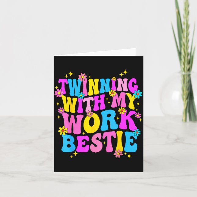 Tarjeta Twinning With My Work Ie Srit Week Friend Twin  (Anverso)