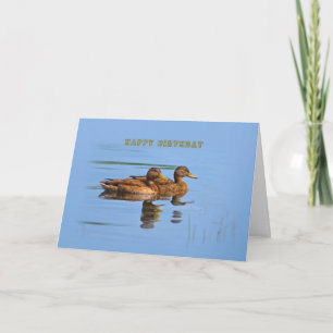 Tarjeta Two Ducks Birthday Card