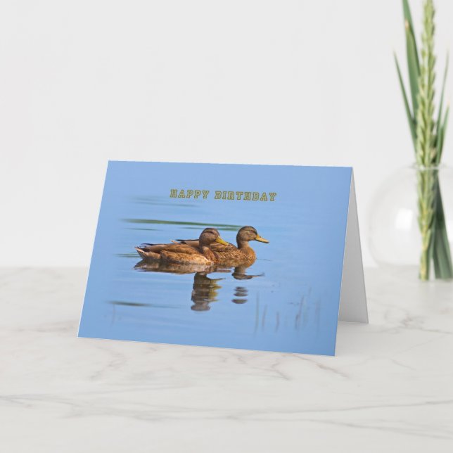 Tarjeta Two Ducks Birthday Card (Anverso)