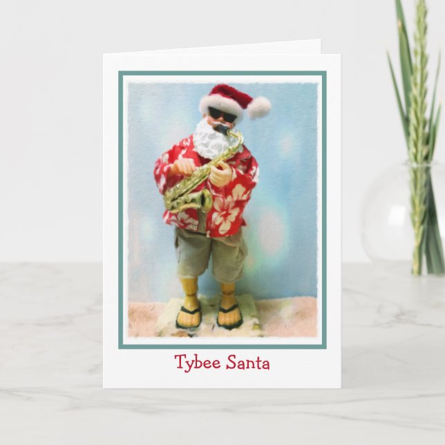 Tarjeta Tybee Santa Navidades (Anverso)