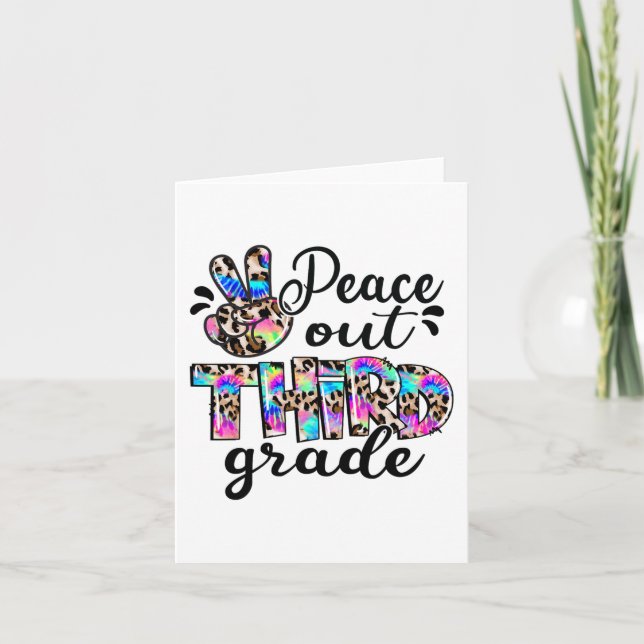 Tarjeta Tye De 3er Grado Feliz Día De La Escuela (Anverso)