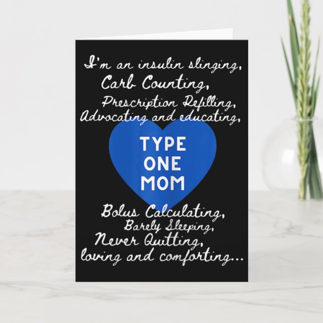 Tarjeta Type One Mom Awareness  (Anverso)