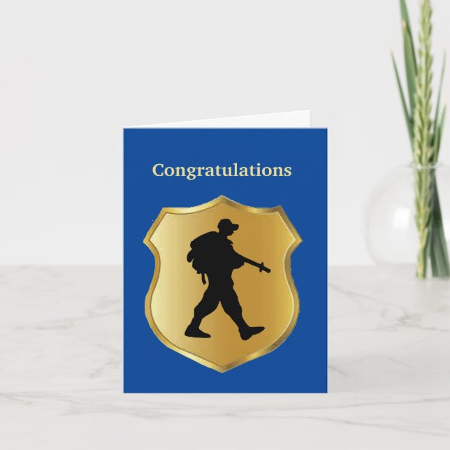 Tarjeta U.S. Border Patrol Academy Graduation Card (Anverso)