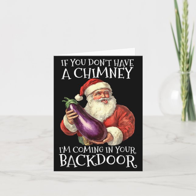 Tarjeta Ual Innuendo Santa Rude Christmas  (Anverso)