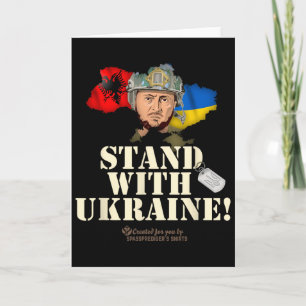 Tarjeta Ucrania Alnia Zelenskyy Apoya a Ucrania 