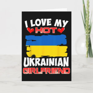 Tarjeta Ucrania Amo a mi caliente novia ucraniana 
