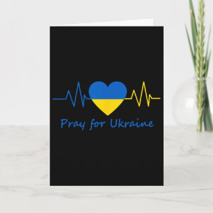Tarjeta Ucrania Latido Rezar Por Ucrania Bandera De Orgull