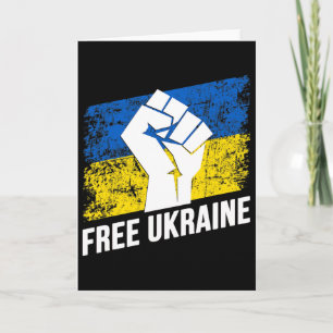 Tarjeta Ucrania Libre Amante Ucraniano Bandera De Ucrania 
