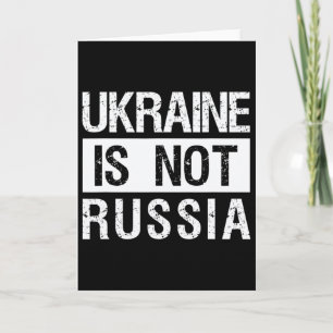 Tarjeta Ucrania No Es Rusia - Apoya a Ucrania y Detén la G