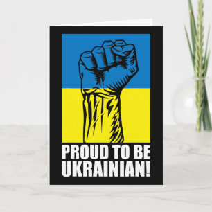Tarjeta Ucrania Ucranianos Ucraniano Kiev Trysub Bandera 1