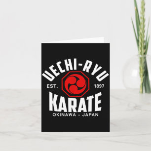 Tarjeta Uechi-ryu Karate Do Artes Marciales Japón Okinawa