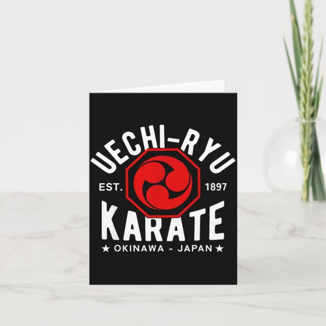 Tarjeta Uechi Ryu Karate Do Martial Arts Japan Tokyo  (Anverso)