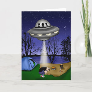 Tarjeta UFO Secuestro Extraterrestre Extraterrestre Extran