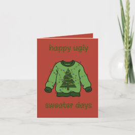 Tarjeta ‘Ugly sweater’ kerst
