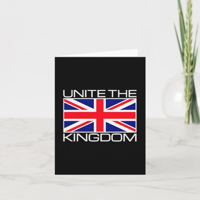 Tarjeta Uk British Union Jack Flag Unite The Kingdom  (Anverso)