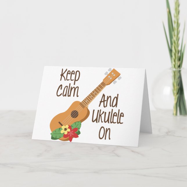 Tarjeta Ukulele On (Anverso)