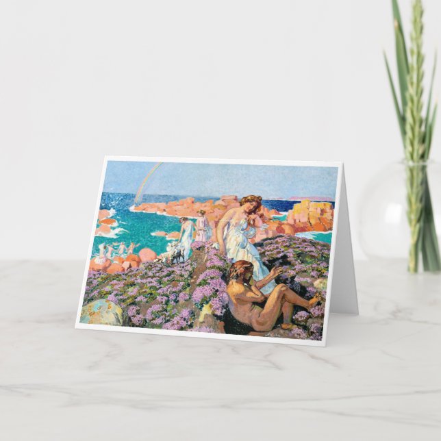 Tarjeta Ulises con Calypso, Maurice Denis (Anverso)