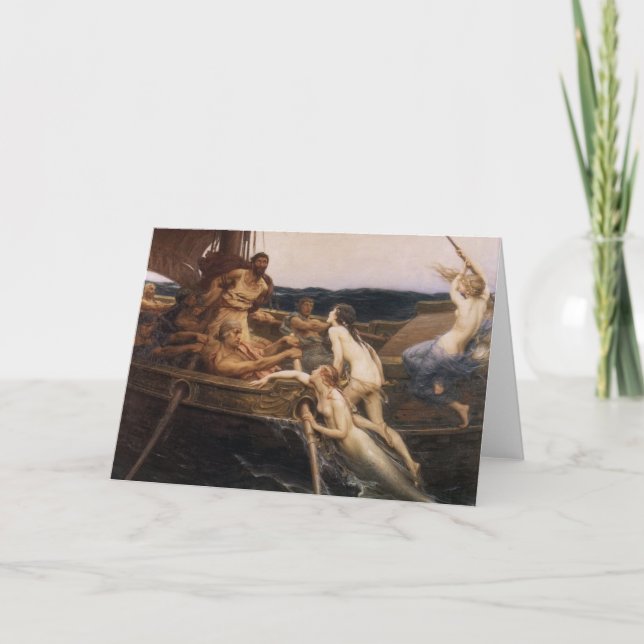 Tarjeta Ulises y las sirenas (Anverso)