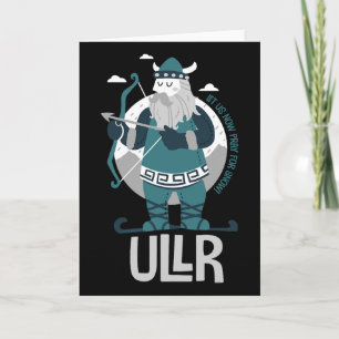 Tarjeta Ullr Dios Nórdico De La Nieve Patrono De Esquiador