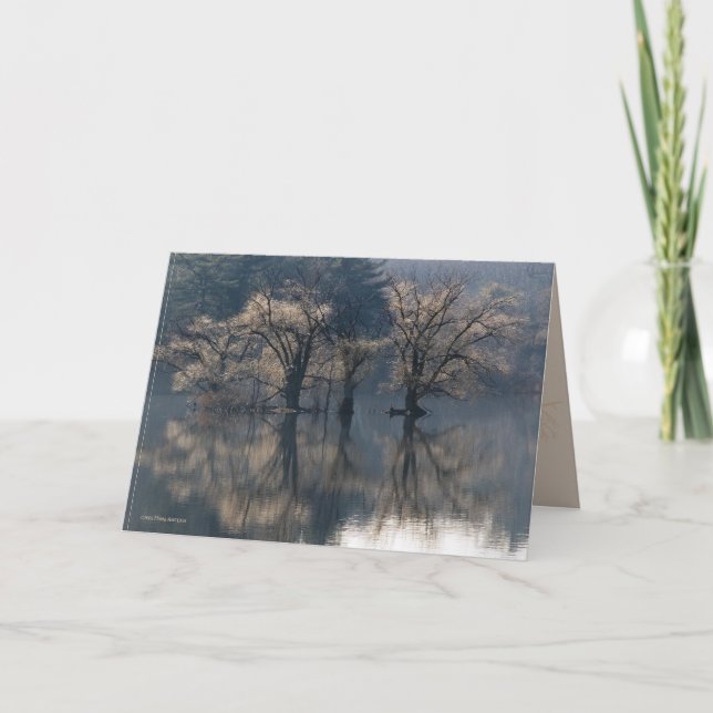 Tarjeta Últimas reflexiones de la isla del otoño (Anverso)