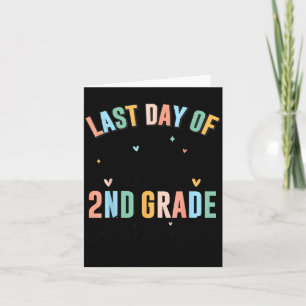 Tarjeta Último día de autógrafo de graduación de segundo g