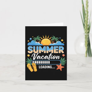 Tarjeta Último día de clases Vacaciones de verano cargando