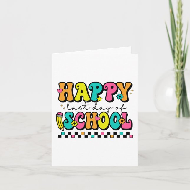 Tarjeta Último Día De Graduación De Estudiantes En La Escu (Anverso)