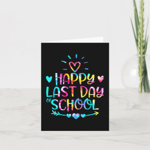 Tarjeta Último Día De Graduación Escolar Maestro Estudiant