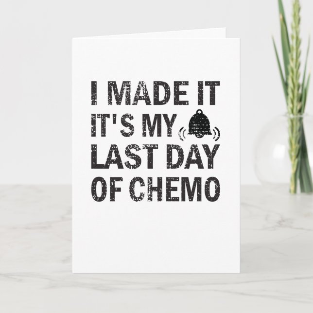Tarjeta Último Día De Superviviente De Cáncer De Quimioter (Anverso)