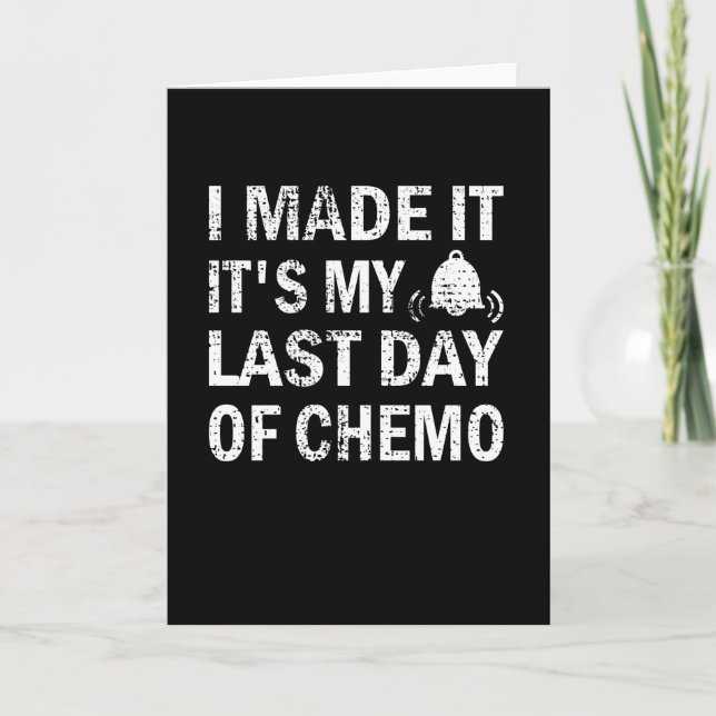 Tarjeta Último Día De Superviviente De Cáncer De Quimioter (Anverso)