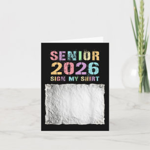 Tarjeta Último Primer Día Senior 2026 Casi Allá 12vo Grado
