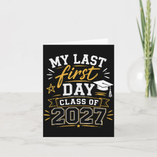 Tarjeta Último primer día sénior 2027 vuelta al cole promo