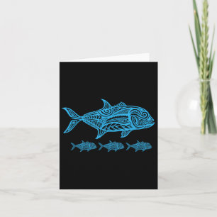 Tarjeta Ulua Fishing Native Hawaiian - Hawaii Tribal