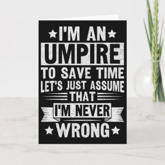 Tarjeta Umpire Funny Sketll Design For An Umpire 