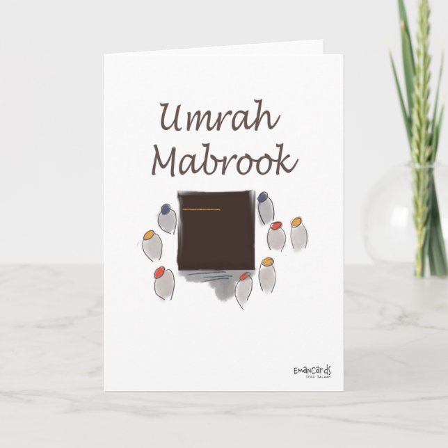 Tarjeta Umrah Mabrook (Anverso)