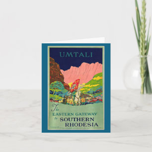 Tarjeta Umtali - La puerta de entrada oriental a Rhodesia 