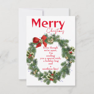 Tarjeta Un abrazo a los Navidades